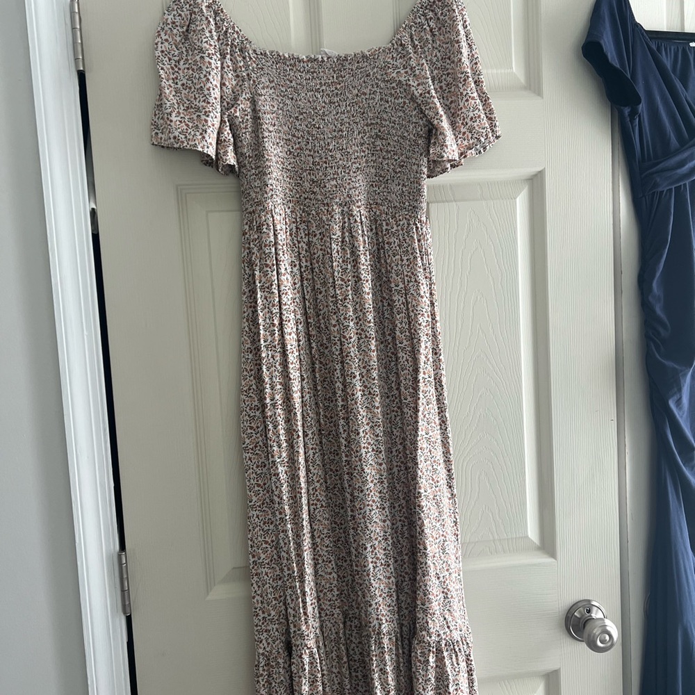 Pinkblush Maternity Floral Smocked Maxi Dress